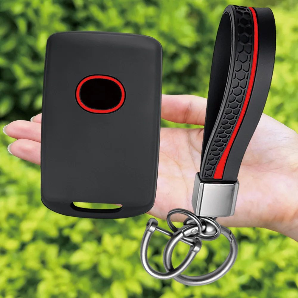 For Mazda 3 CX-30 CX-5 6 CX-9 CX-50 CX-90 CX-70 MX-5 Silicone Smart Key Shell With Wrist Strap And Key Ring