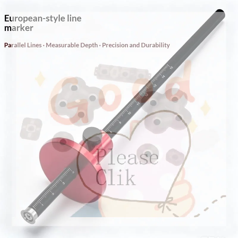 【HG】Wheel Marking Gauge Woodworking Scriber Wood Marking Tools With Inch/ MM Scale Parallel Line Drawing Mortise Measuring