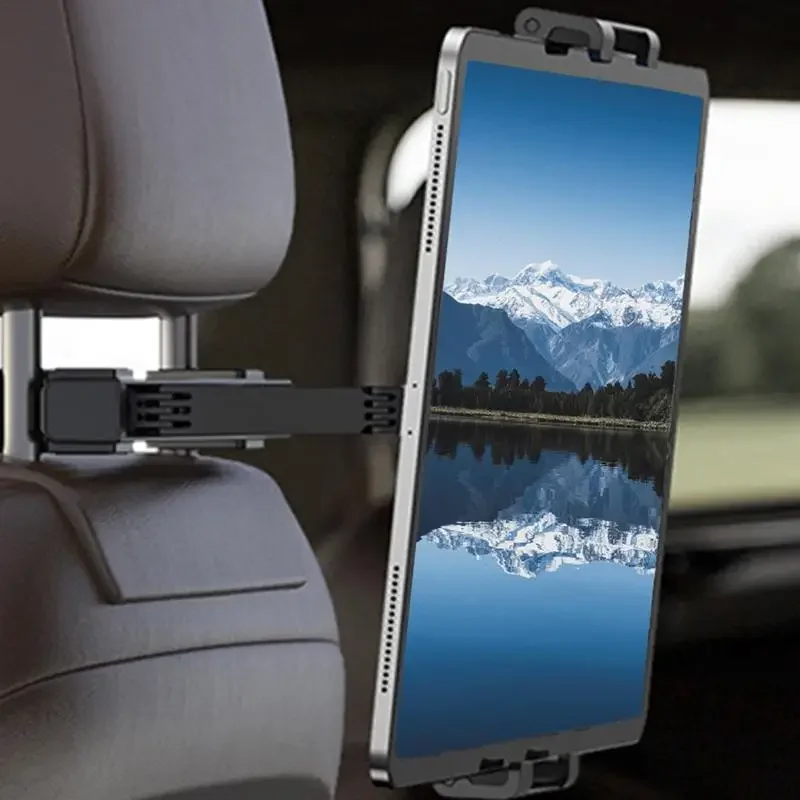 Adjustable Tablet Car Holder Stable Car Tablet Mount Strong Telescopic Car Headrest Tablet Mount for Ipad Xiaomi Samsung