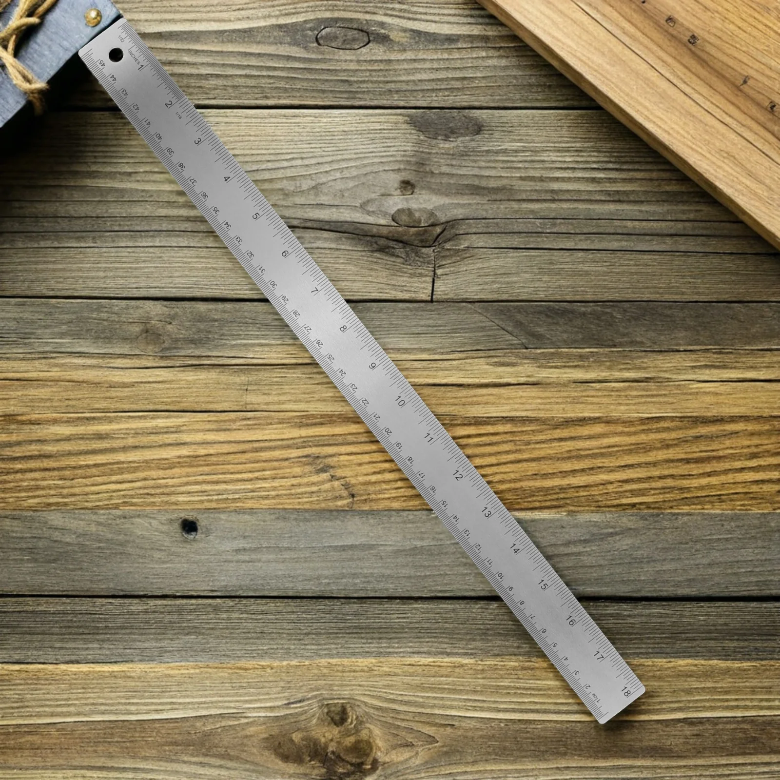 1Set Stainless Steel Cork Back Ruler Set Multi Size Metal Measuring Tool Ruler for Architecture Engineering