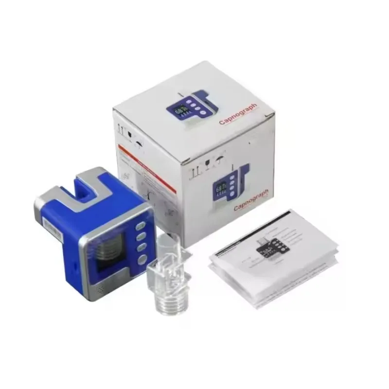 Portable Veterinary Monitoring Device End-Tidal Capnograph with PET VET EtCO2 Sensor for Vital Sign Monitoring in Pets
