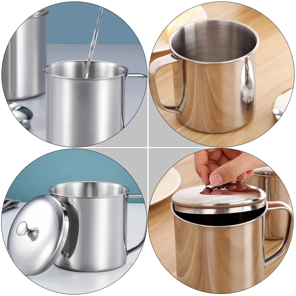

1pc Stainless Steel Handle Mug for Water Mug Water Coffee Coffee Milk Beverage Cup Tea Beverages Milk Cup Gifts