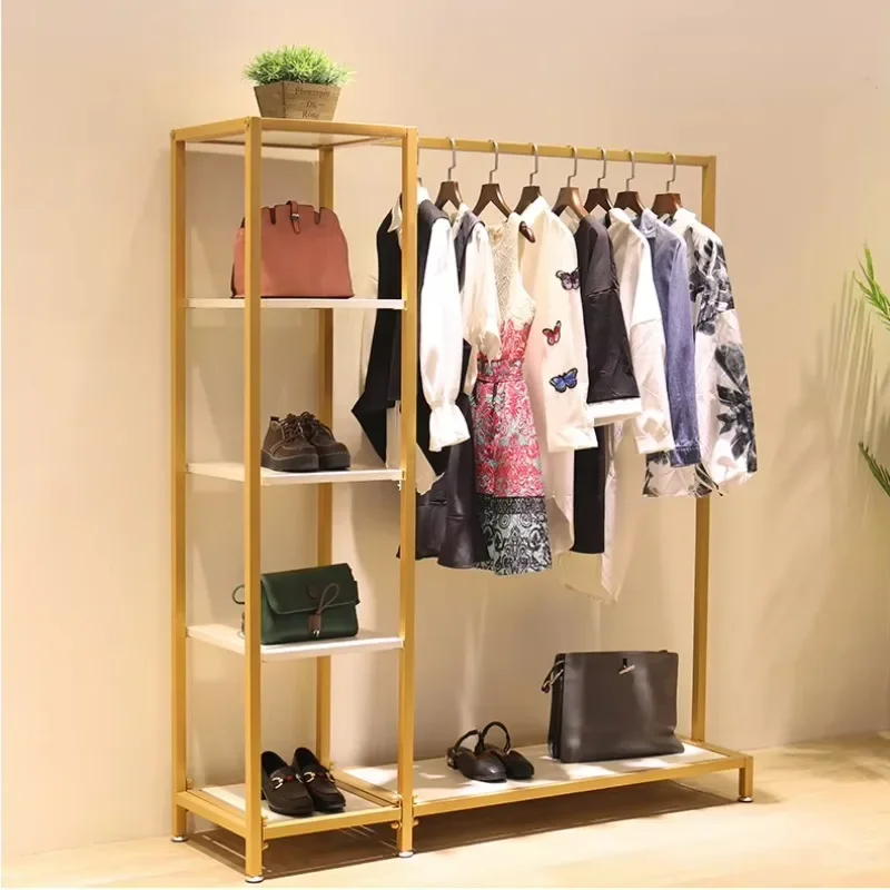 Flooring shelf display rack stand for shoes and purse