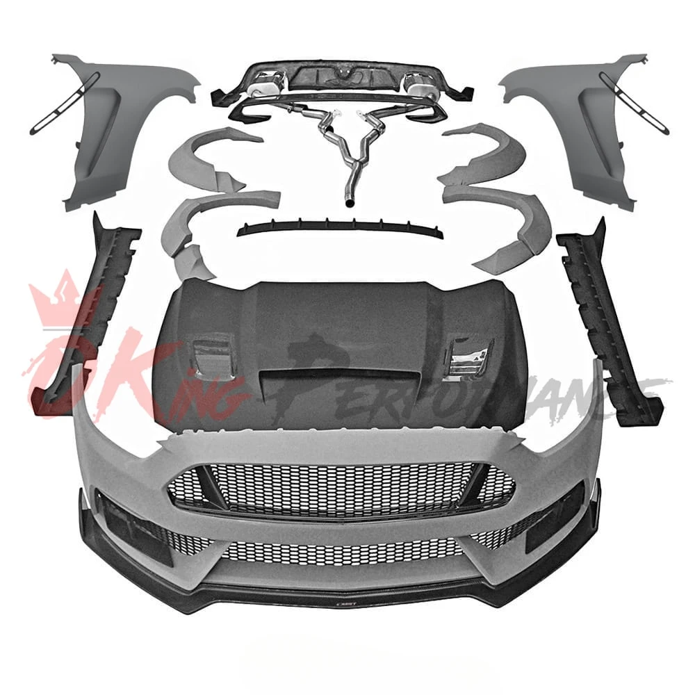 Partial Carbon Fiber Wide Body Kit For Ford Mustang BodyKit