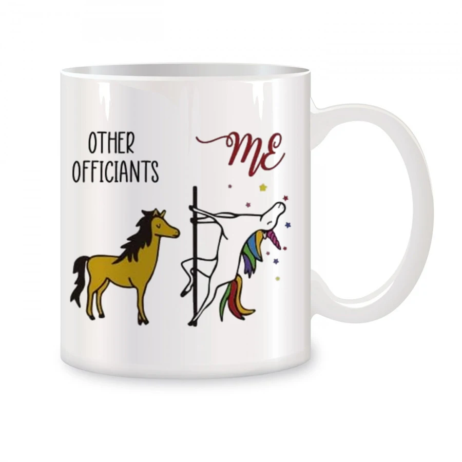 

Wedding Officiant Coffee Mugs, Officiants Unicorn Gift for Officiants 11oz Birthday Novelty Coffee Ceramic Tea Cups White 11 oz