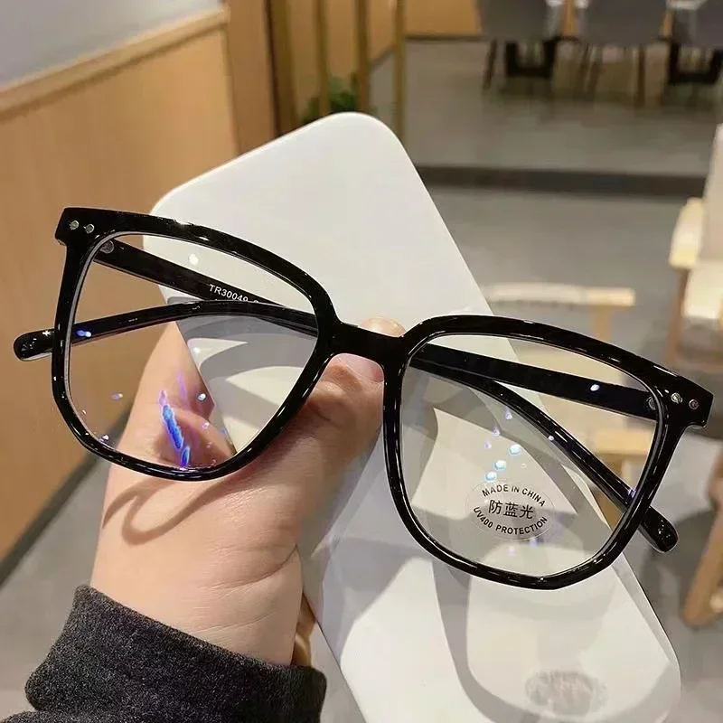 Fashion Anti Blue Glasses Transparent Black Optical Glasse Women Men Square Eyewear Blocking Eyeglasse Computer Glasses