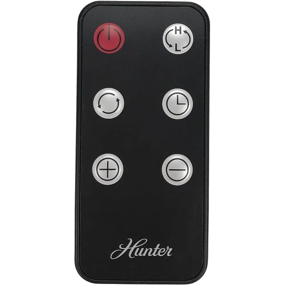 Deluxe Digital 30" Ceramic Oscillating Tower Space Heater with Remote Control, Black, Easy to read digital display