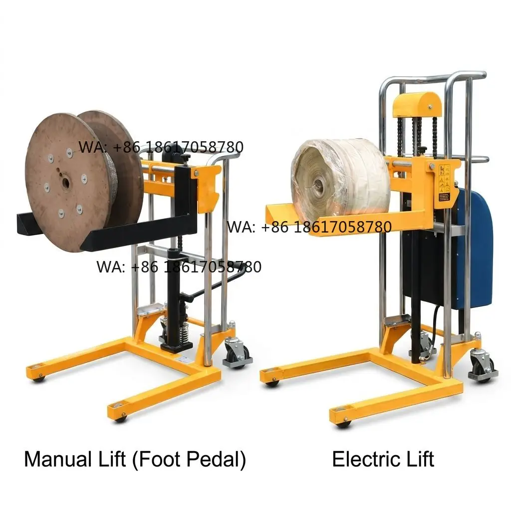 Electric High Lift 1600mm Reel Handling Equipment Roll Lifter
