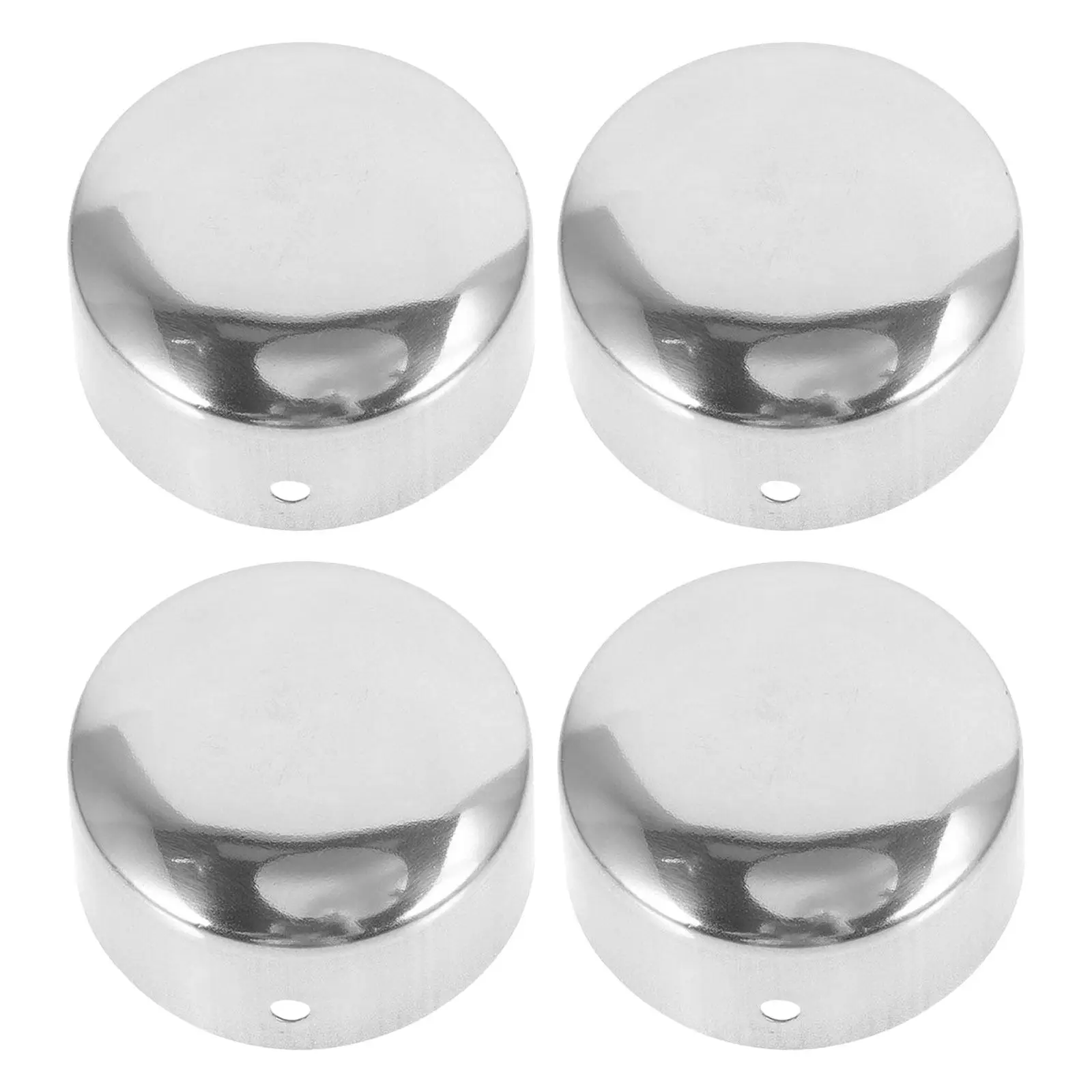 4Pcs Stair Handrail End Caps PVC Round Rail End Cover Protector Indoor Staircase Handrail Accessories Safe Banister Parts