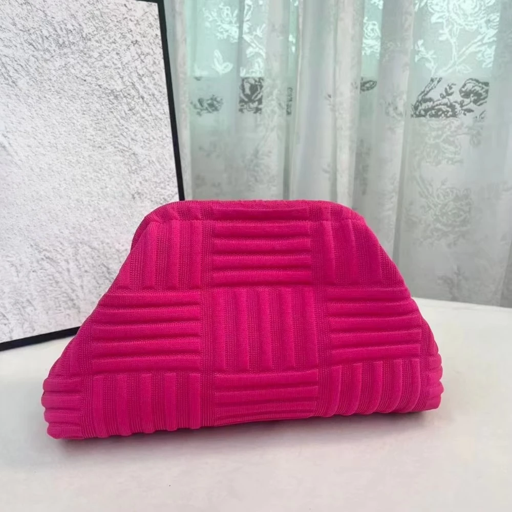 Europäische und amerikanische Bestseller-Clutch-Tasche mit großem Fassungsvermögen, vielseitigem Strickmuster, für den Alltag und den Abend. – Detail 11