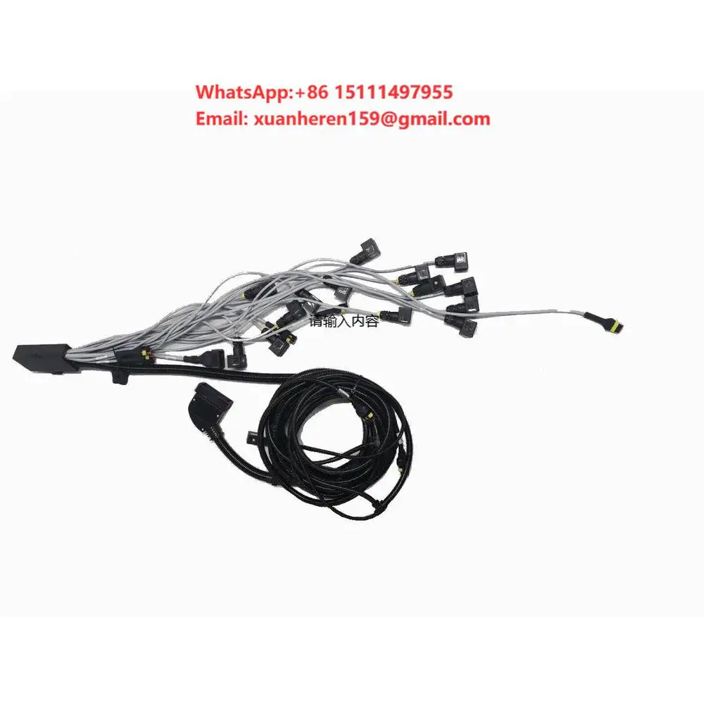 42P Connector Custom PTFE Wire Harness Bshine BS-S-2083 ISOBUS Automobile Control Cable Assembly
