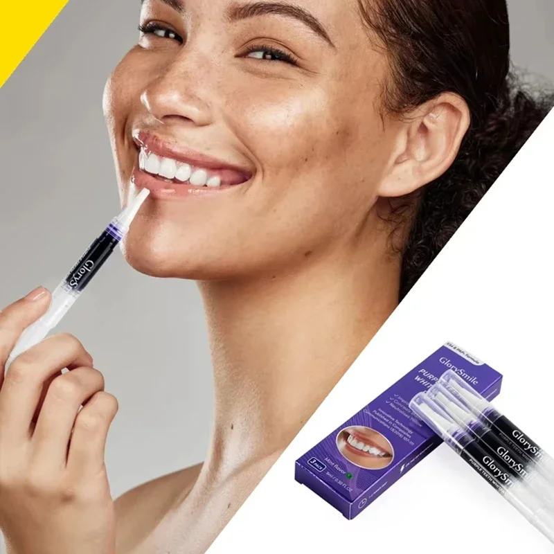 Purple Instant Teeth Whitening Pen Tartar Toothpaste Cleaning Tooth Stain No Sensitivity For A Whiter Brighter Smile Decay Care