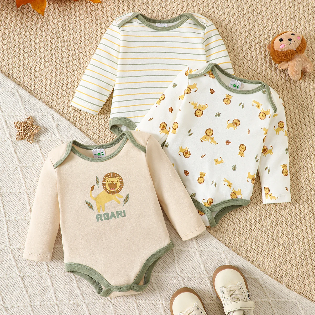 

Одежда для маленьких мальчиков, 3 шт., комбинезоны с длинными рукавами для маленьких мальчиков, одежда для новорожденных, хлопковая ткань, весна и осень, новый стиль