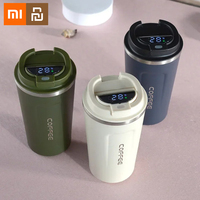 Xiaomi Thermos Coffee Mug Stainless Steel Coffee Cup Temperature Display Vacuum Flask Thermal Tumbler Insulated Water Bottle