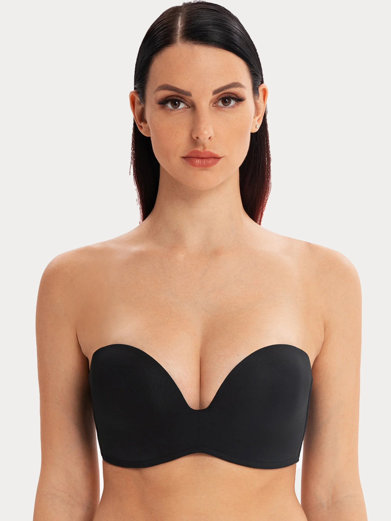 Stay-Put Multiway Wireless Lightly Padded Push Up Strapless Bra