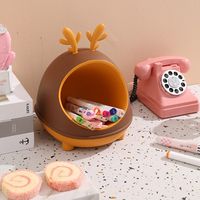Miscellaneous Organizer Cute Deer Desktop Storage Box Exquisite Portable Jewelry Box Large Capacity Pen Holder Children