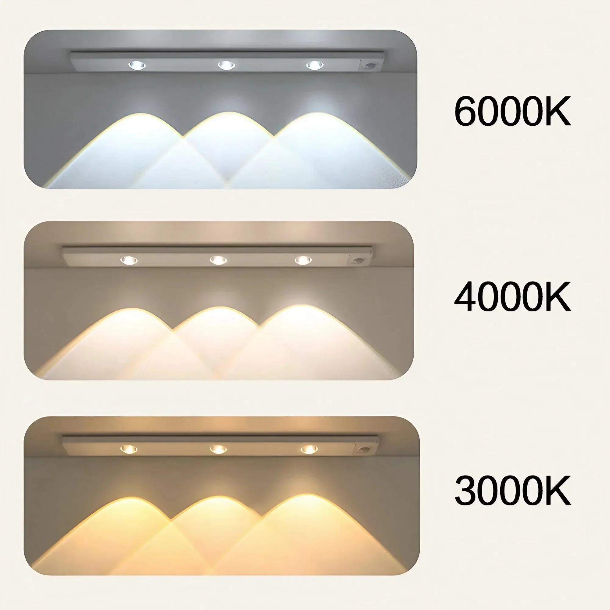 LED قابلة للشحن الجسم الاستشعار اللاسلكية خالية من الأسلاك ضوء خزانة للمنزل خزانة مشروبات خزانة خزانة خذاء الخفيفة