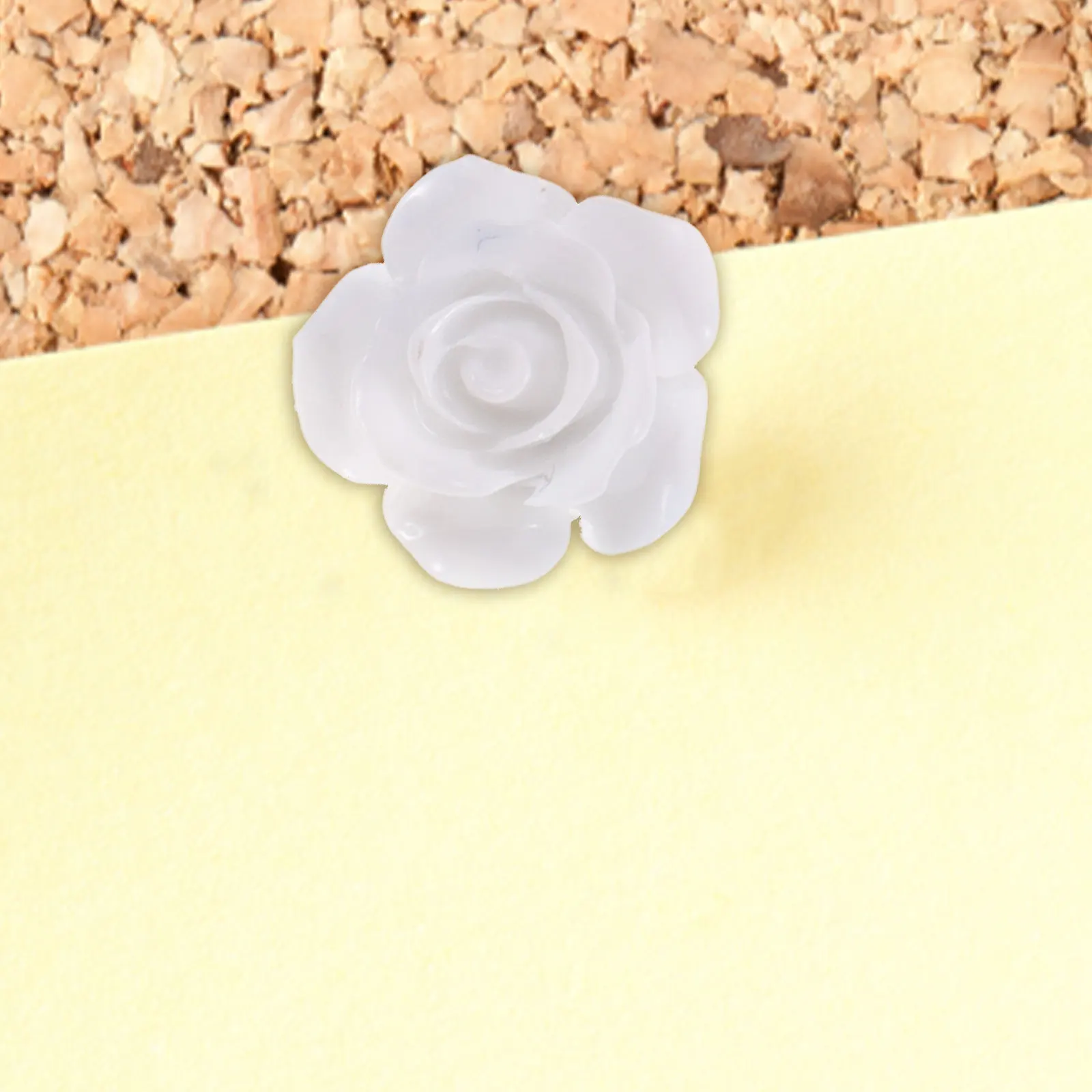 30Pcs Flower Shape Push Pins Premium Resin Iron Thumbtacks Multi-Function Daily Use Map Supplies Reusable Compact Thumb Tacks