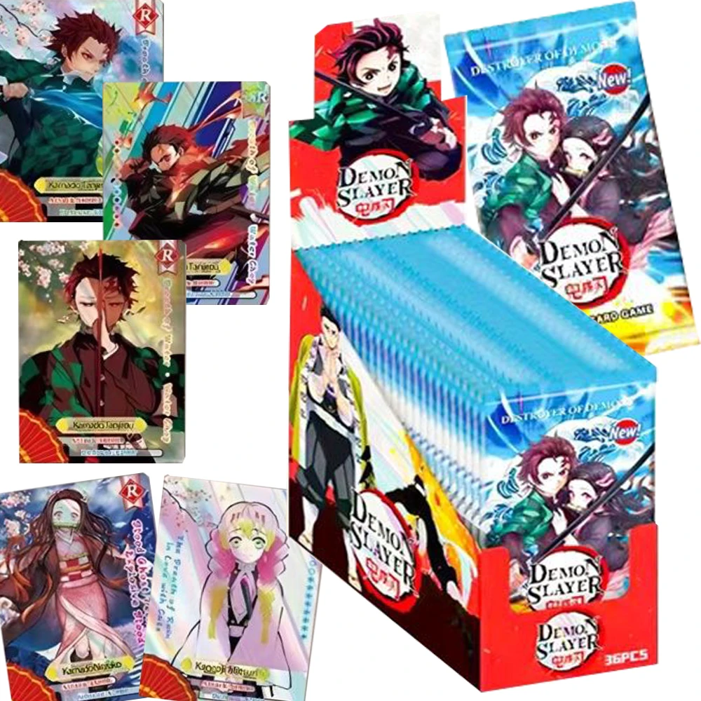 

Demon Slayer Collection Cards Kamado Tanjirou Hot Blooded Battle Exquisite and Cool Characters Anime Trading Cards Fans Gifts