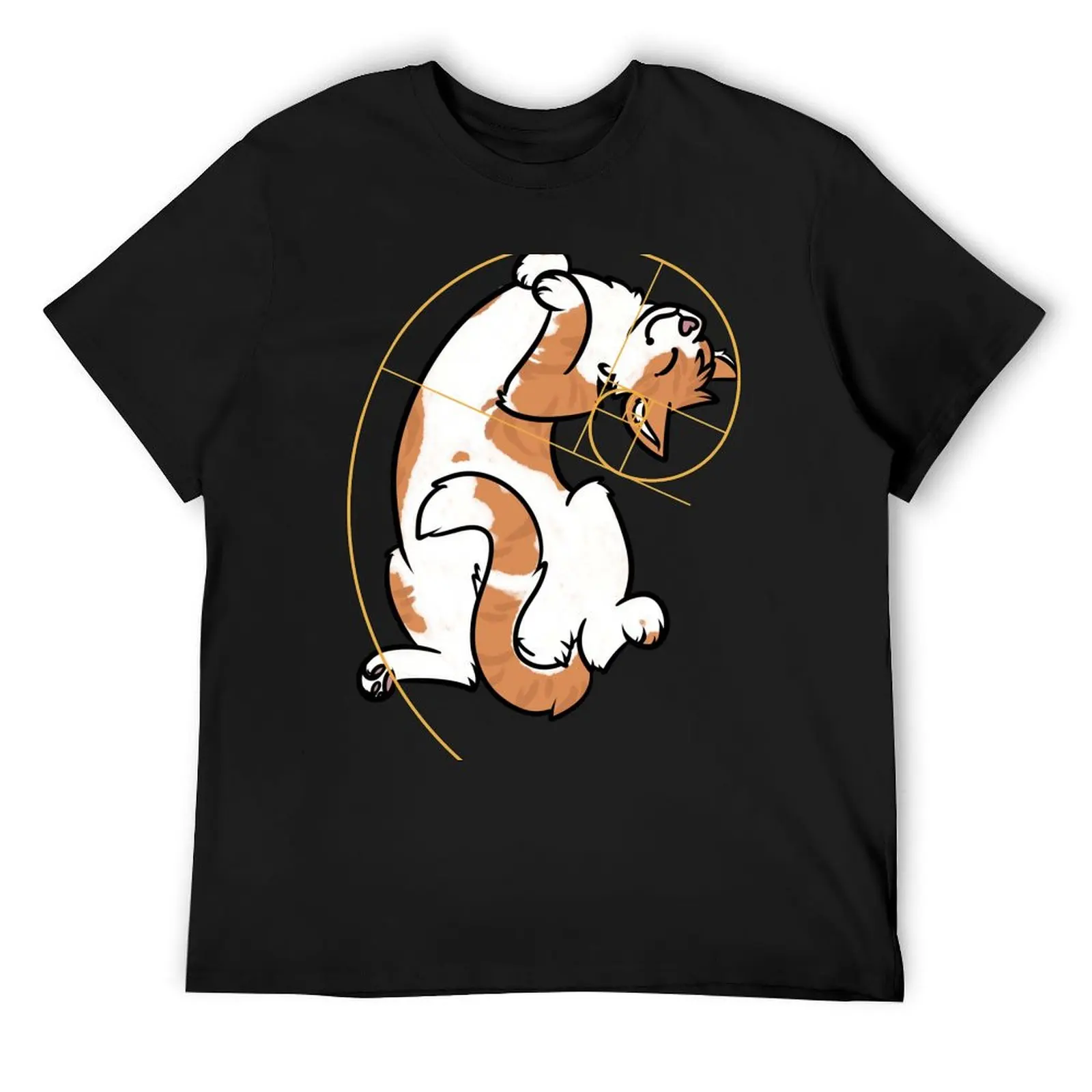 

Fibonacci Cat - The Golden Ratio T-Shirt baggy shirts vintage graphic tee oversize t-shirts man mens designer t shirt