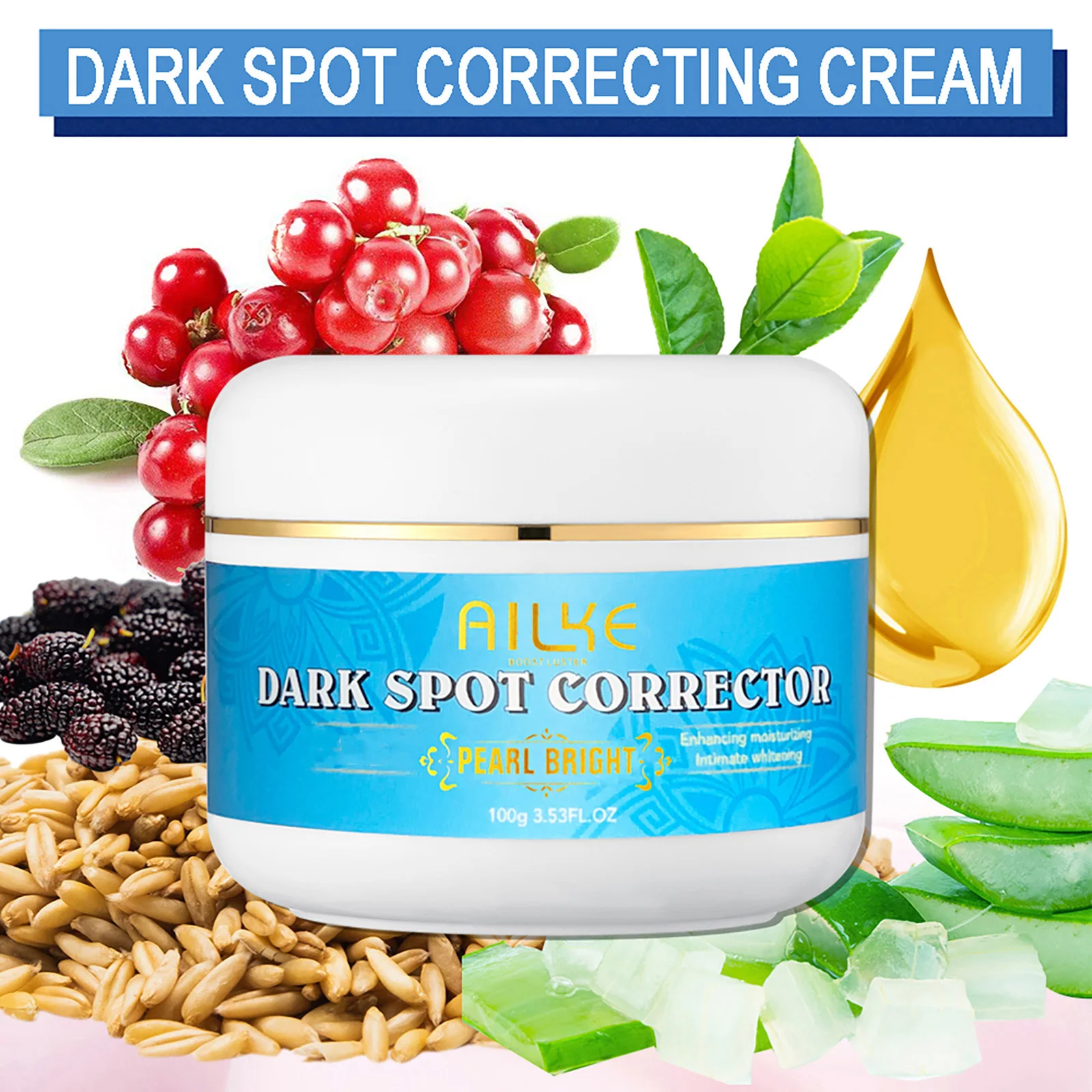 AILKE Đa Vitamin Dưỡng Trắng Da Toàn Thân, Với Các Vitamin A,E B3,B5, tăng Vẻ Rạng Rỡ Cho Da, Làm Đều Màu Da, Hàng Ngày Dưỡng Ẩm Kem