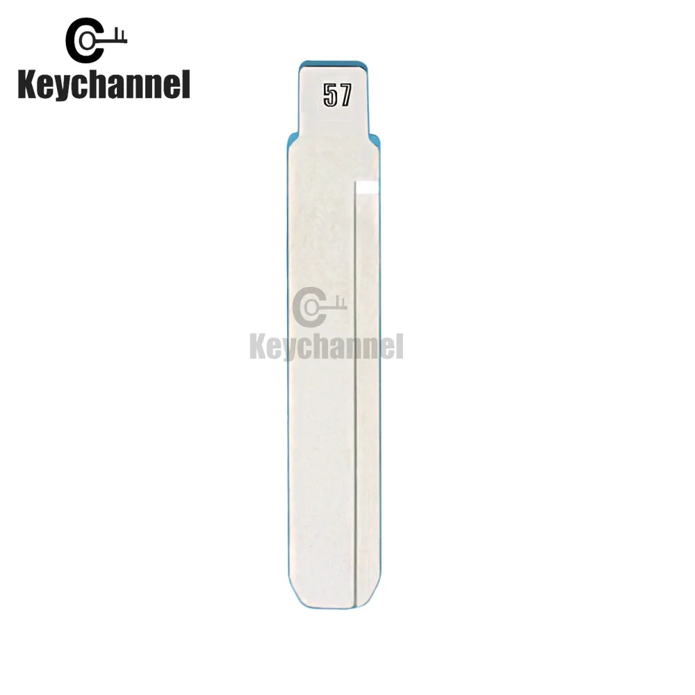 10Pcs/Lot #57 KD Key Blade For KD VVDI JMD Remote For BYD Flip Remote Blade  (Left Slot)Replacement Locksmith Tool No.57 Blade