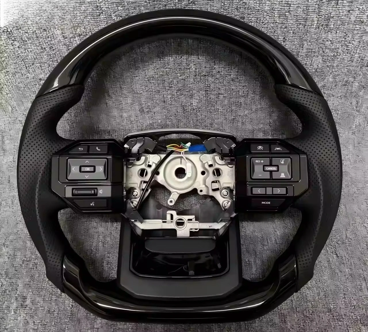 

Premium Car Body Parts LC250 Style Leather Steering Wheel