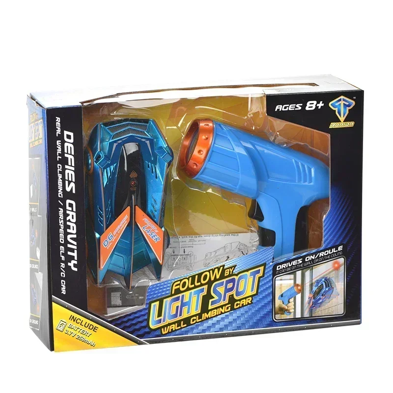 

Infrared Laser-Guided Wall Climbing Car - Remote Control Light-Seeking Stunt Racer Toy for Boys