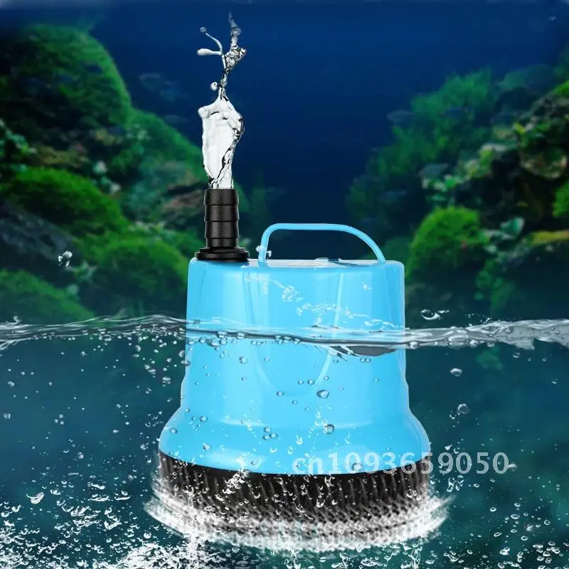 220V EU Water pump Fish tank submersible pump Bottom Bottom pump pump suction filter manure Water aquarium for change