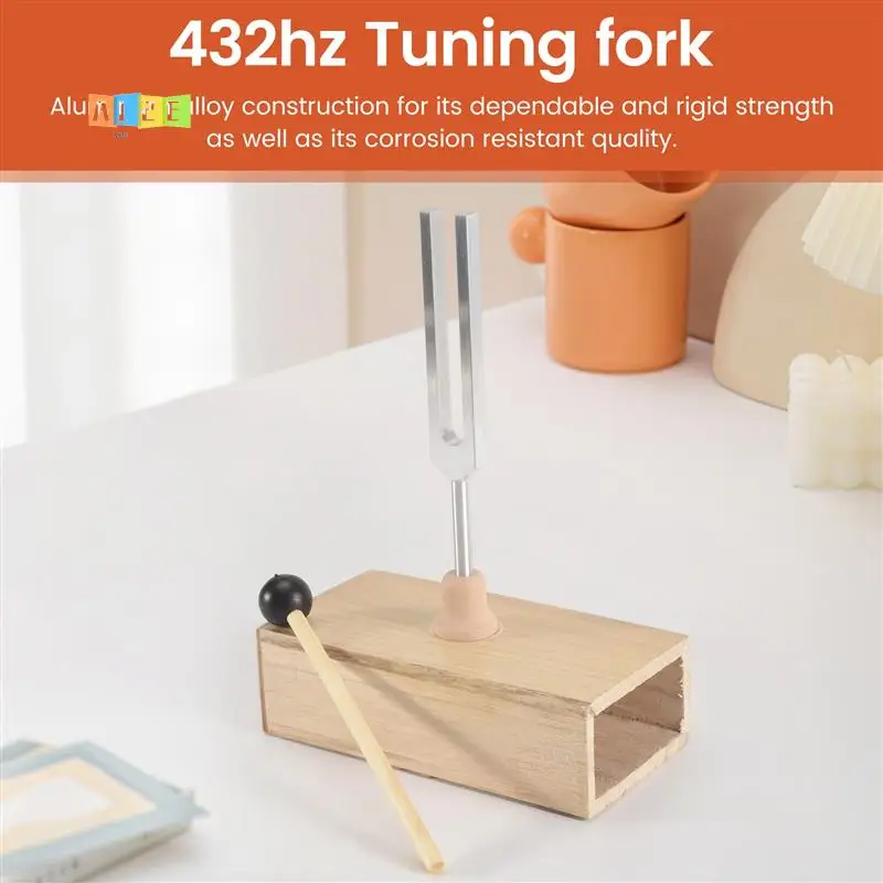 

A12E-432 Hz Tuning Fork With Resonance Box,For Sound Healing,Tuning Fork Resonance Teaching, Hearing Tests, Meditation