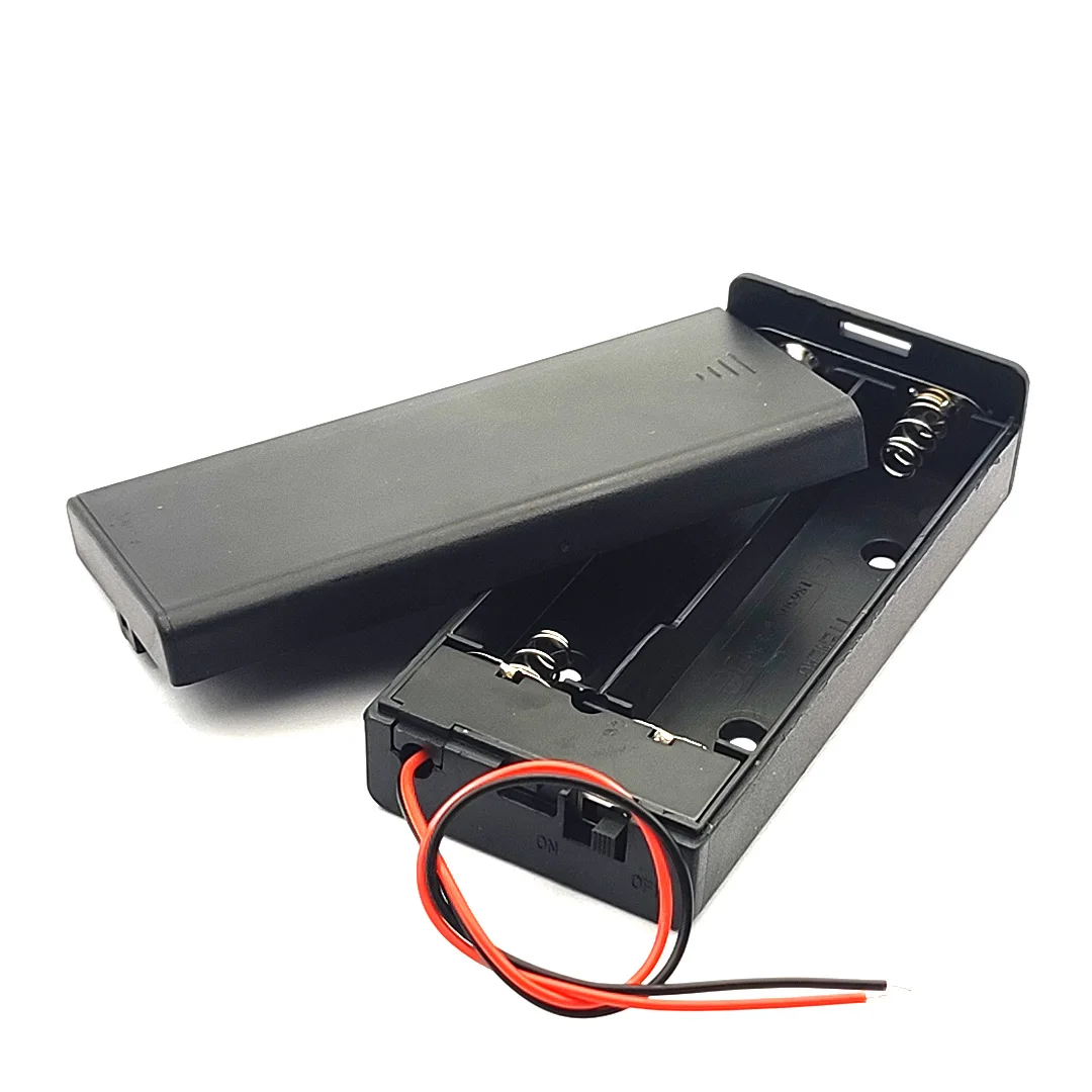 18650 caixa de armazenamento da bateria 3.7 v para 2x18650 baterias titular caixa recipiente 2x18650 baterias titular caixa 2 slots interruptor de ligar/desligar