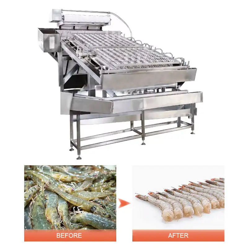 Automatic Sorting and Deveiner Commercial Prawn Shell Peel Peeler Shrimp Peel Machine for Sale