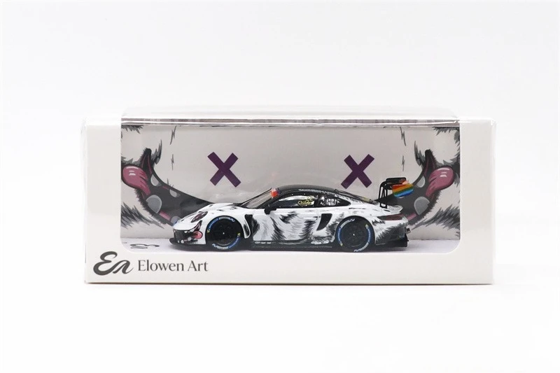 Elowen Art 1:64 911 GT3 Yeti #22 Limited500 Alloy Vehicle Collectible Car Model