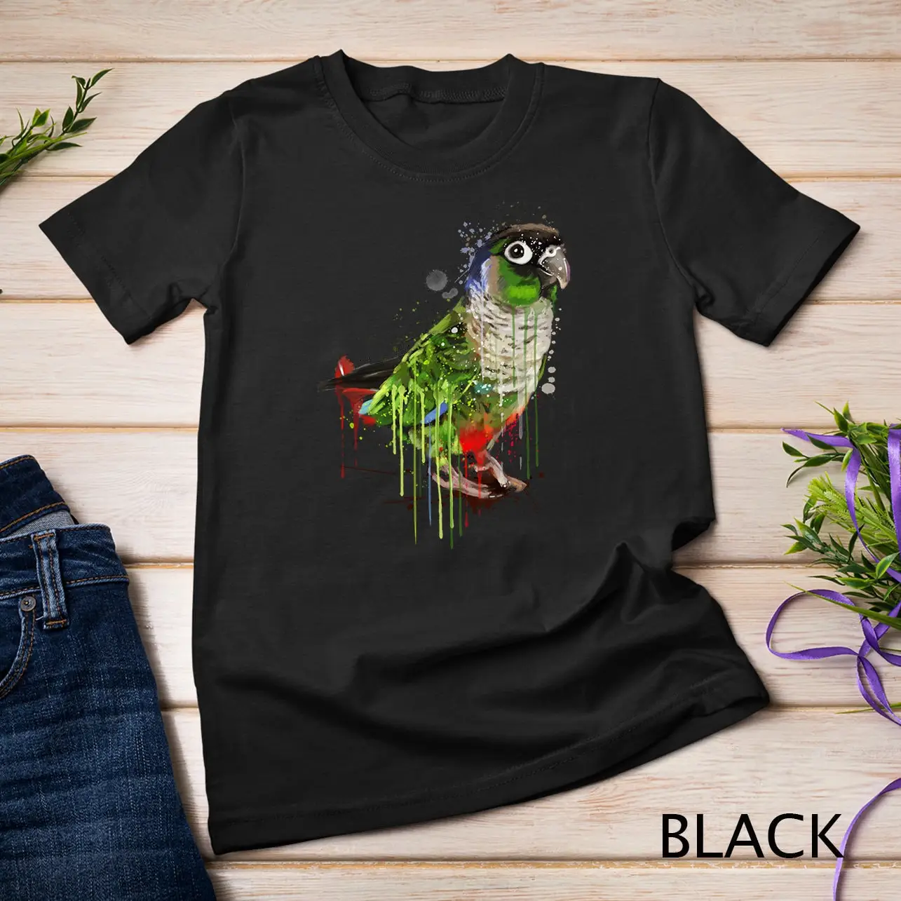 Green Cheek Conure T Shirt Cute Parrot Lover Sweat