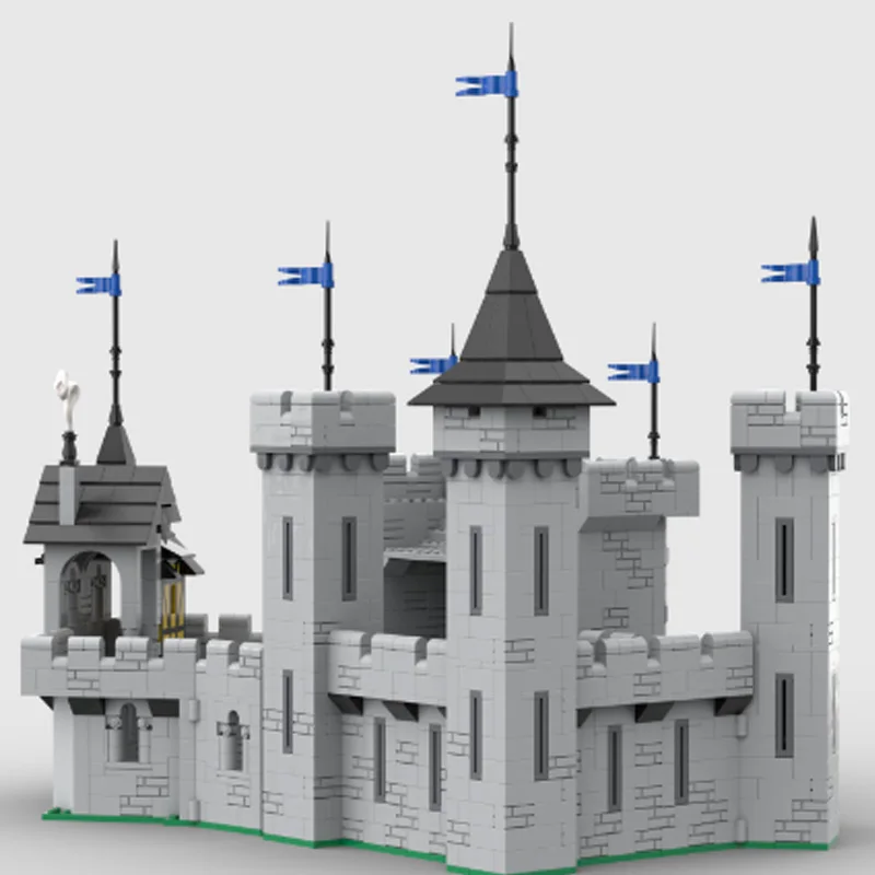 2402-Teile MOC Mittelalterliche Festung Gebäude Festung Modell Architektur Block DIY Kind Montage Ziegel Spielzeug Besondere Geburtstagsgeschenke