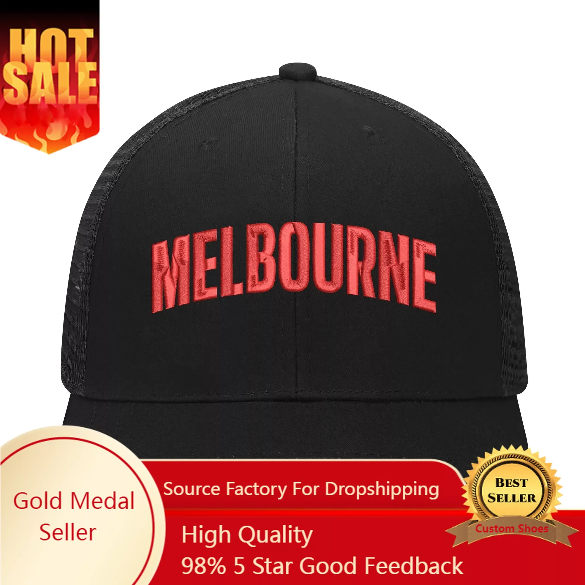 Melbourne Demons Australian Football Embroidery Hat Mens Womens High Quality Casual sports cap breathable Custom Made DIY