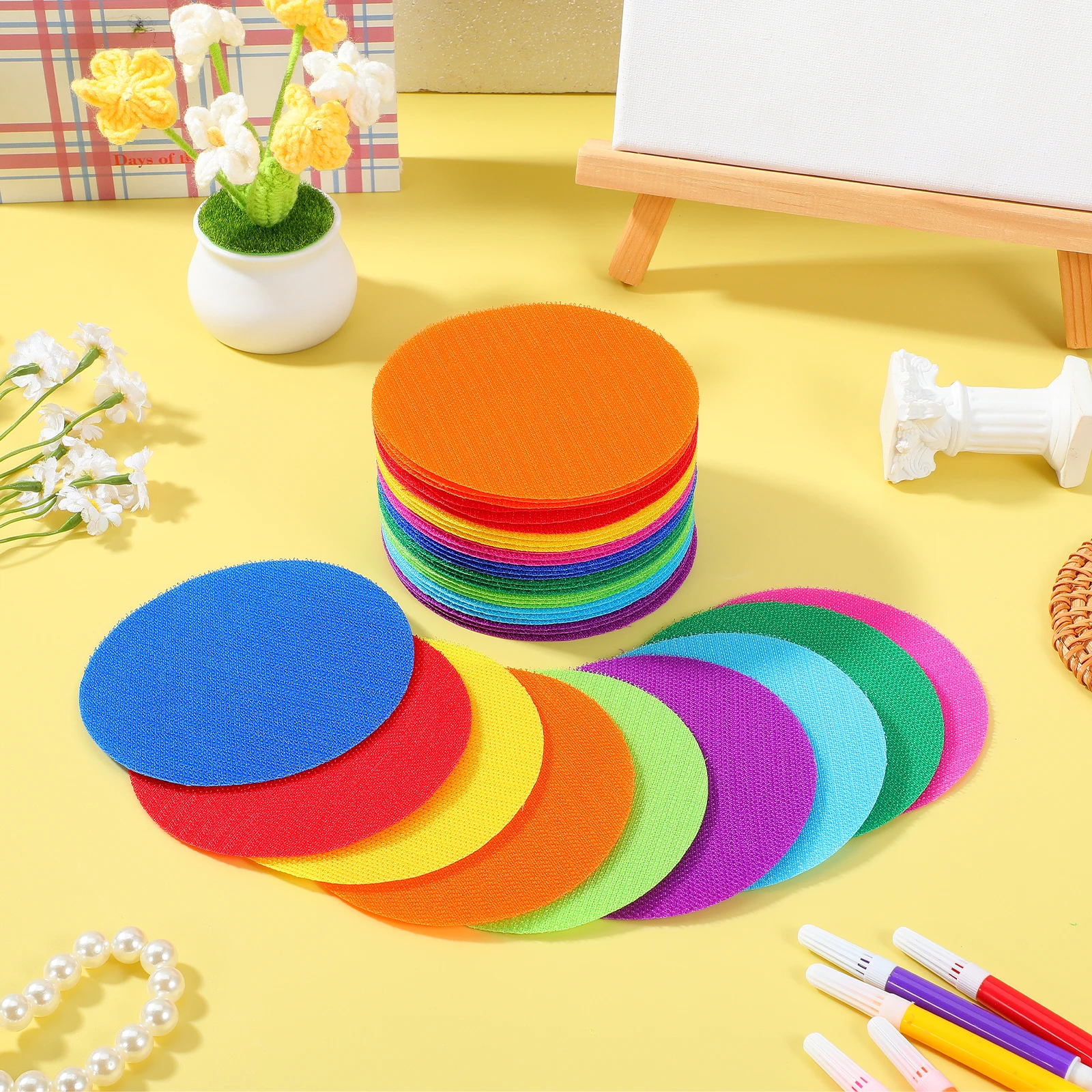 36pcs Carpet Positioning Stickers Reusable Floor Markers For Kids Classroom Activities Yoga Games Learning Education