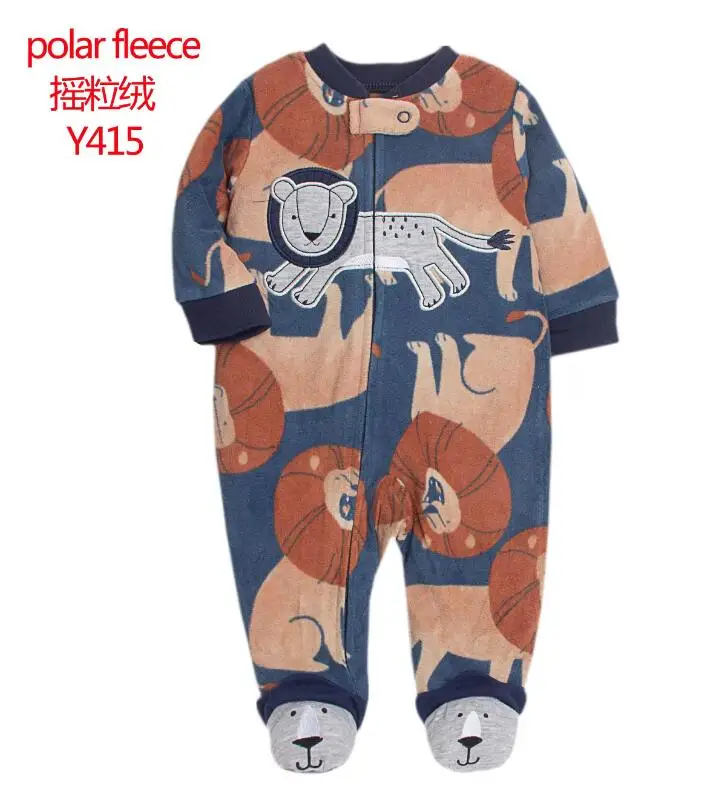 9M Baby Fleece Pajamas Girls Warm Romper Warm Winter Underwear One Piece Coveralls Boys Outfits Infants Clothes Bebe