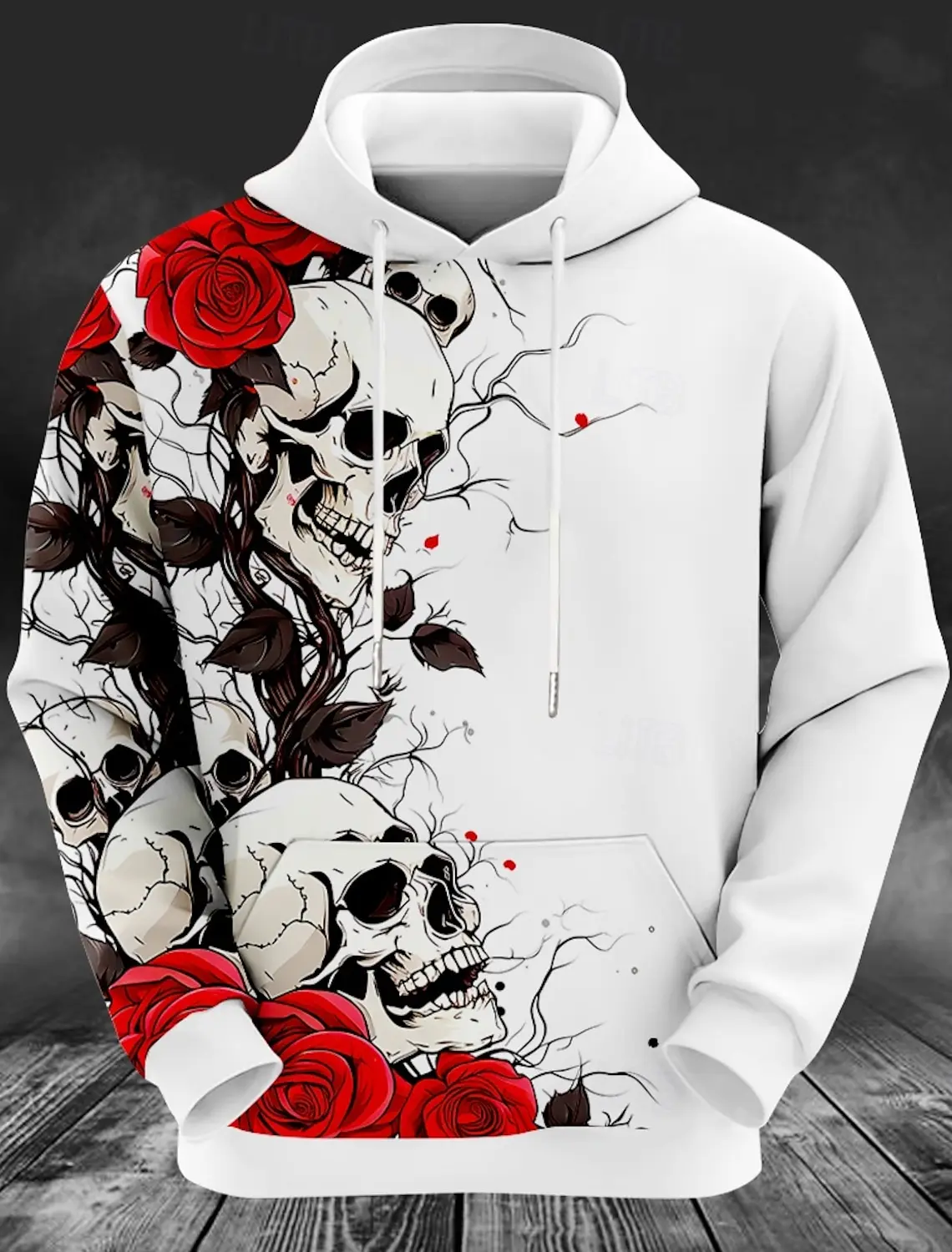 

Halloween Day of the Dead Floral Pumpkin Men's Fashion 3D Print Hoodie Vacation Club Hoodies Hooded Pocket 3D Print Sweatshirt