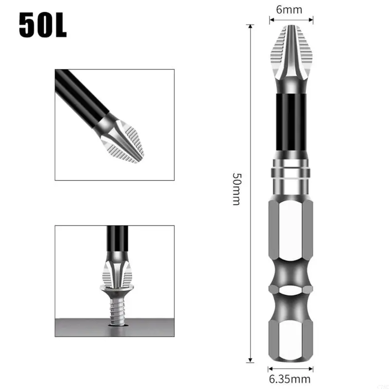 1pc antislip destornillador bits 5A acero aleación resistencia para tornillo múltiple C7AC
