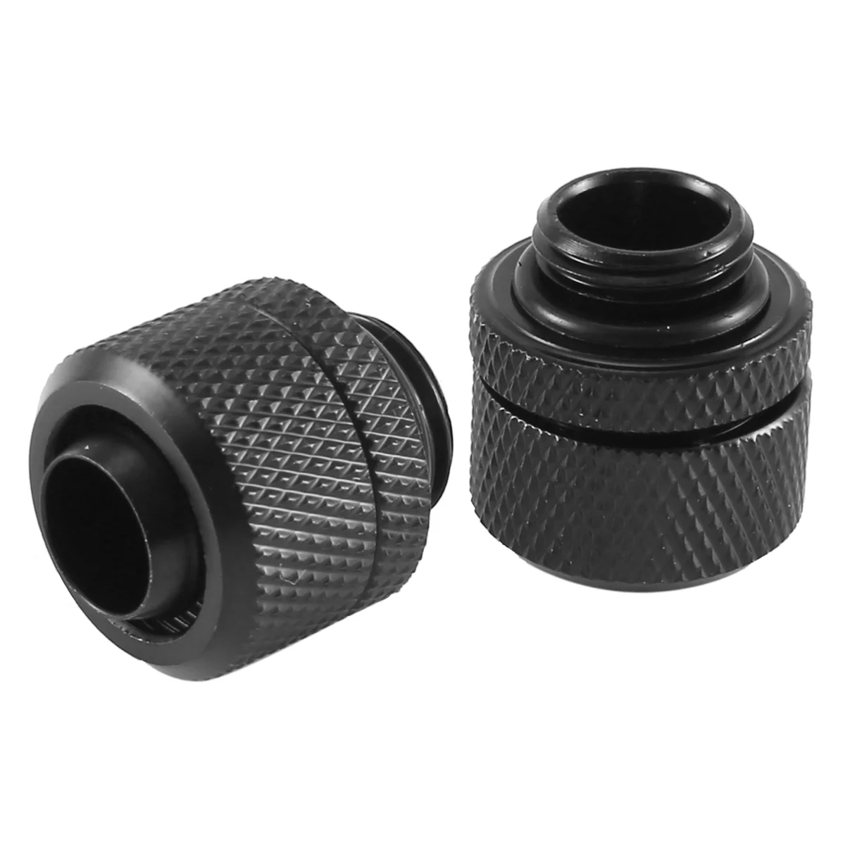 2Pcs Water Cooling Fittings G1/4 External Thread Pagoda For 9.5X12.7Mm Soft Tube Computer Cooling System Connector Black