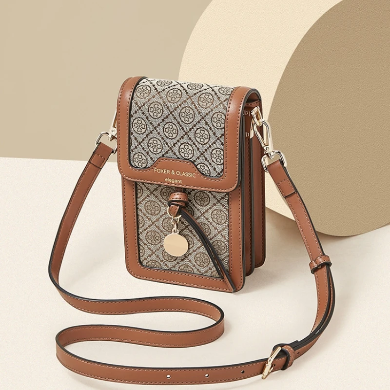 

Women's fashionable mobile phone crossbody bag, exquisite and compact shoulder bag, lightweight single-shoulder crossbody small