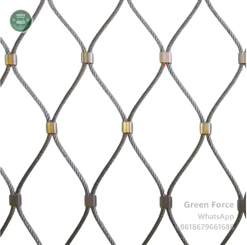 Factory-Direct 304/316L Stainless Steel Rope Net - Heavy- Flexible Mesh for Zoos, Decks & Industrial Guardrails