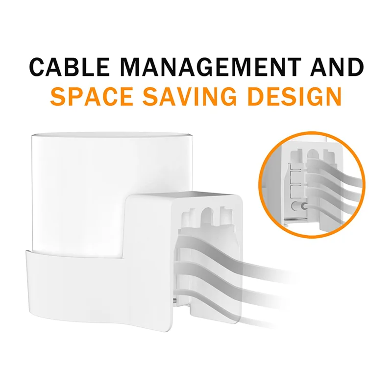 tp-link-deco-x20-x60-x50-x55-wifi-6対応-as95-4x-ウォールマウント、ケーブルオーガナイザー付き壁掛けブラケット、ホームメッシュwifiシステム用、1個