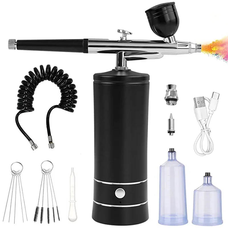 

Airbrush Compressor Kit with Electric Spray Gun, Beauty Nail Painting Coloring Tool, Airbrush Makeup Sprayer Oxygen Injector