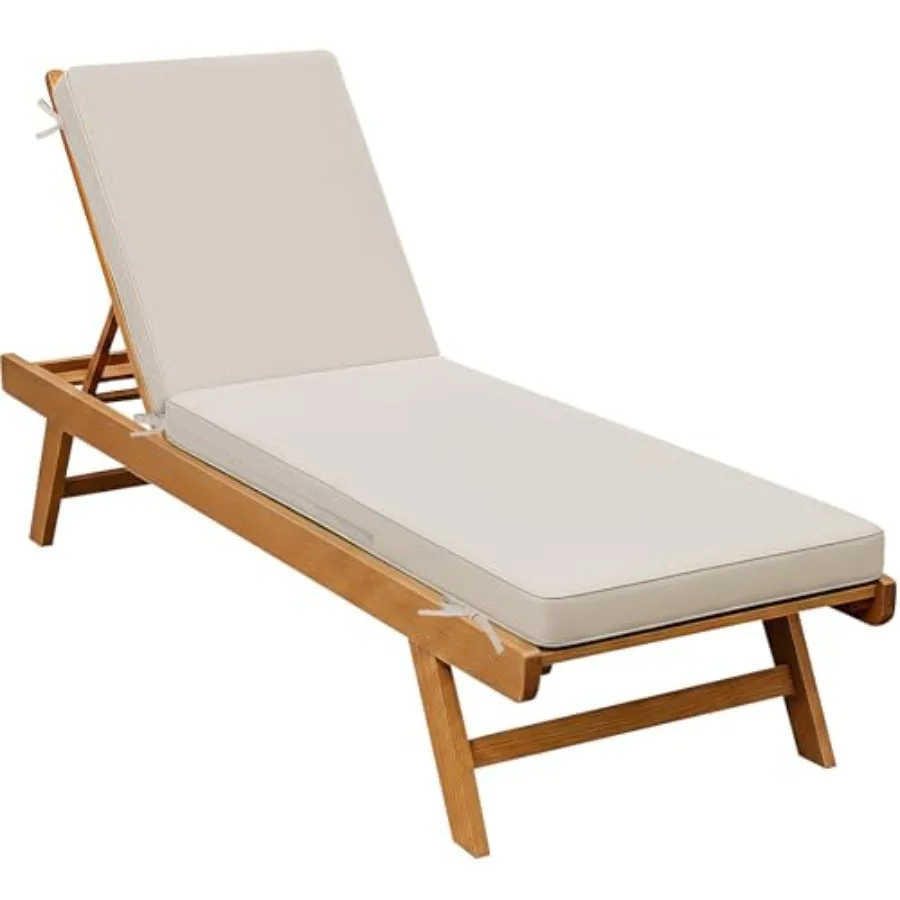 

Chaise Lounge Chair Cushions for Outdoor Furniture - 72 x 21 x 3 Inch Waterproof Patio Pool Sunbrella Lounger Pads Replacement