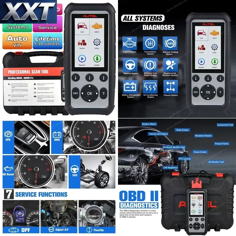 XXT MaxiDiag MD806 Pro Read Erase Full System Codes Live AutoScan OBDII OBD2 Scanner Car Diagnostic Scan Tool