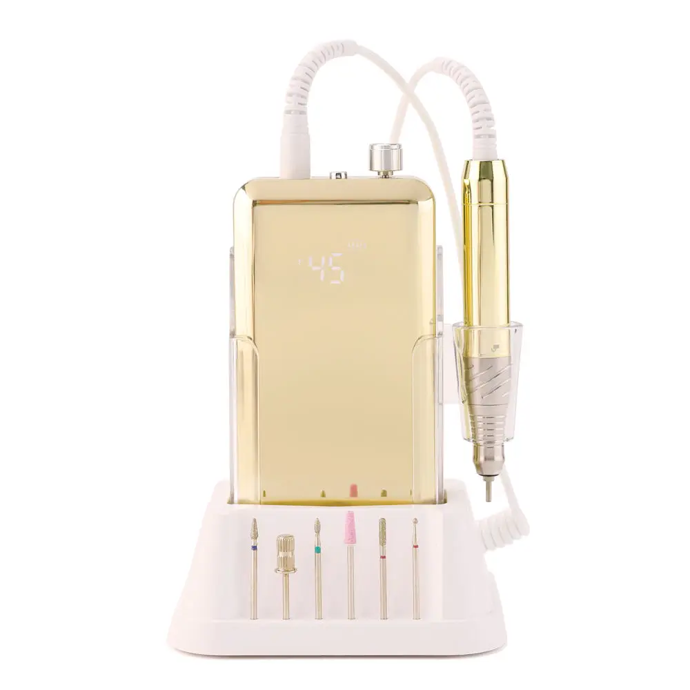 

2025 New Technology 45,000 RPM Durable Die - Cast Aluminum Brushless Nail Drill with Full - Coverage Nail Salon Screen