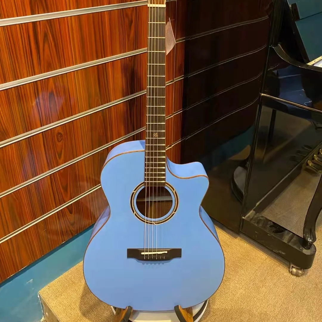 

Longstar Высококачественная испанская дюймовая ель красного дерева, гитара ручной работы, профессиональная классическая гитара