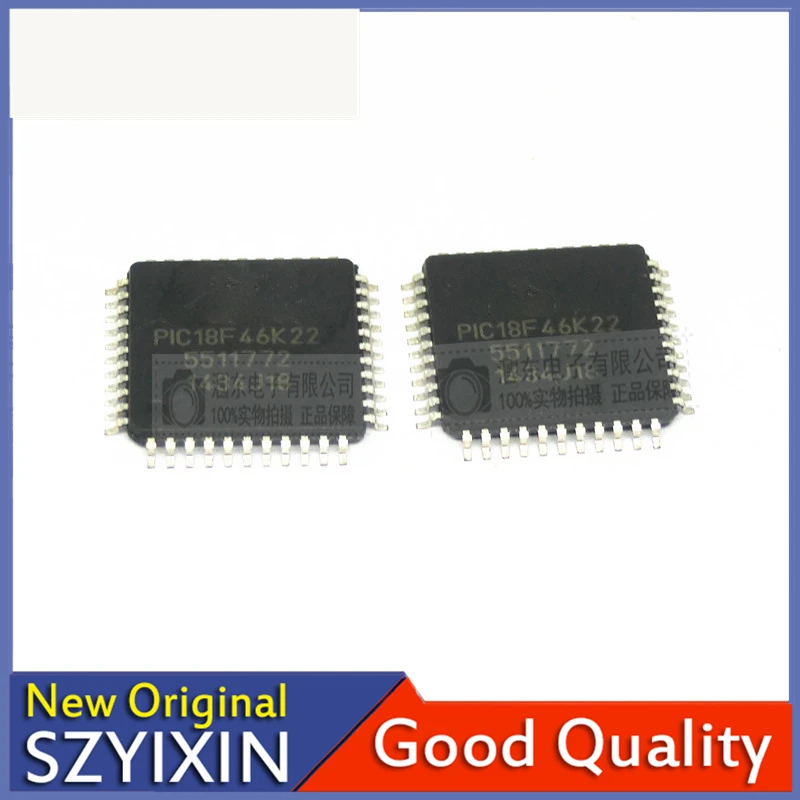 5PCS/Lot New Original PIC18F46K22 QFP Microcontroller Single Chip Microcontroller IC Good Quality  In Stock